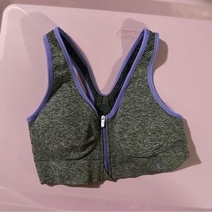 Gray and Purple Danskin Now Sports Bra Size M Medium